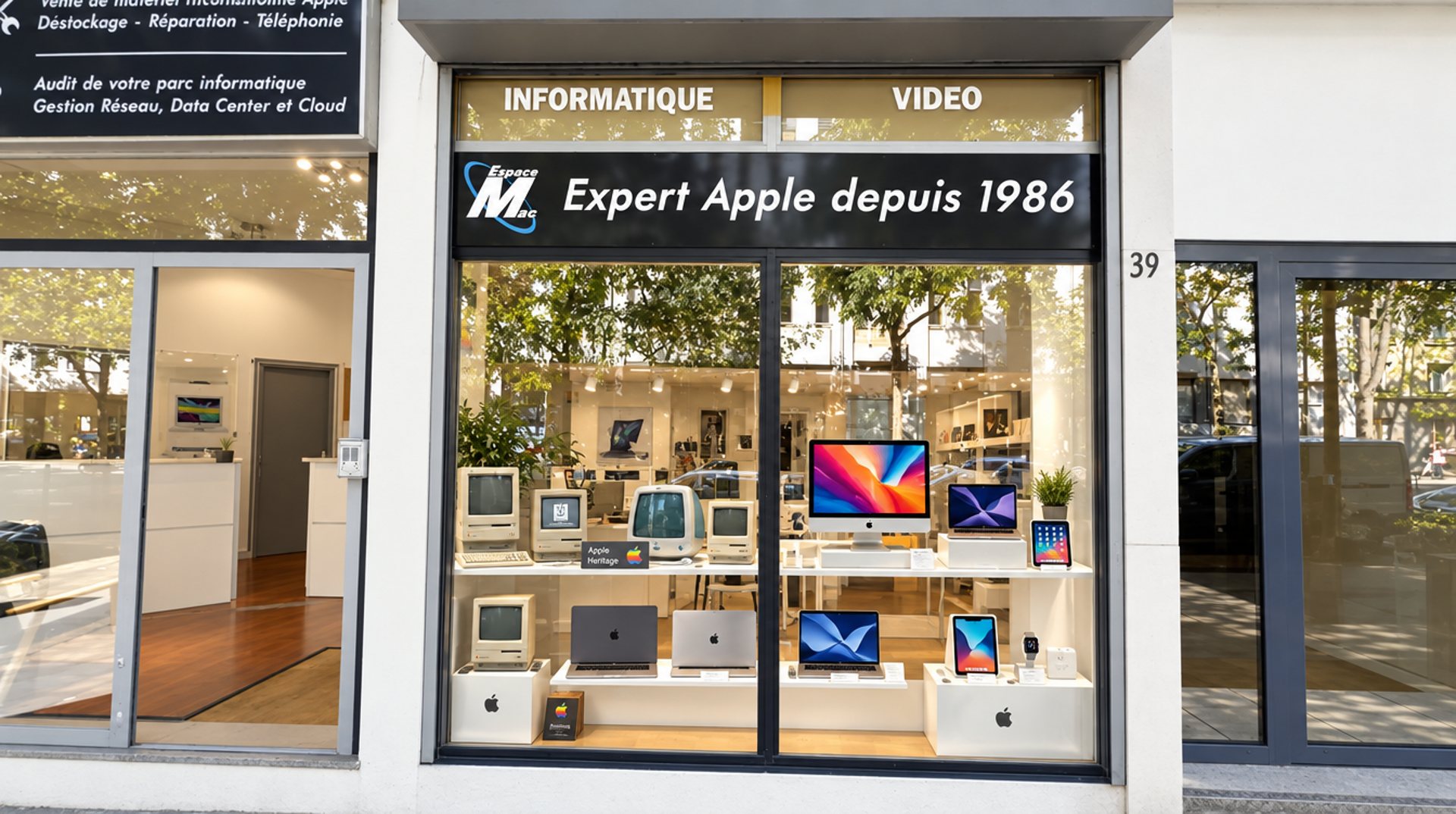 La boutique Espace Mac, 39 av. Philippe Auguste, Paris 11ᵉ