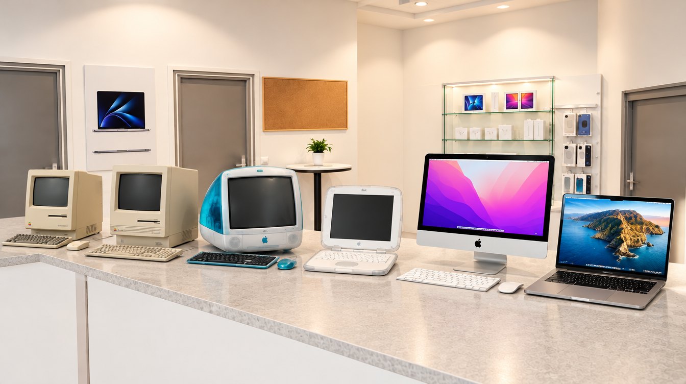 La boutique en 1986, les premiers Macintosh